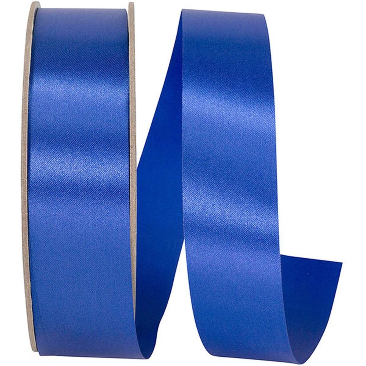 1 3/8in Satin Supreme Non-Wired Ribbon: Royal Blue (50 Yards)